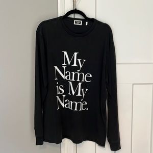 Kith x The Wire long sleeve shirt. Faded black, size medium.